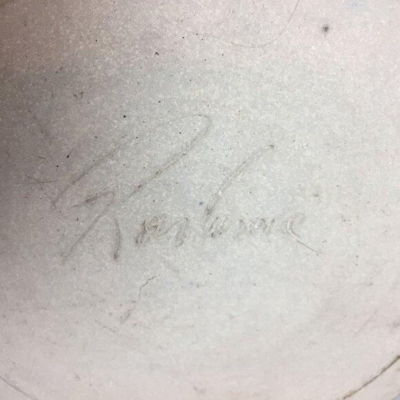 Artisan Made Pottery Mixing Bowl With Pour Spout Large 11W X 6D Signed - Picture 7 of 9